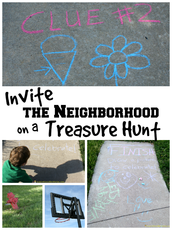 Invite the Neighborhood on a Treasure Hunt