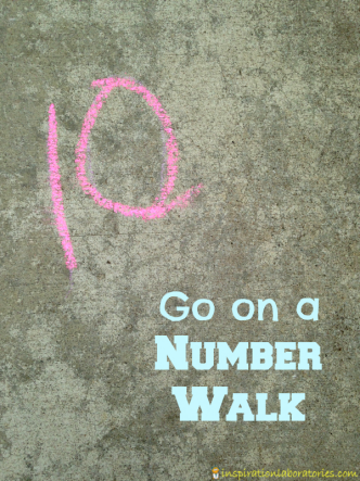 Go on a number walk to practice writing numbers!
