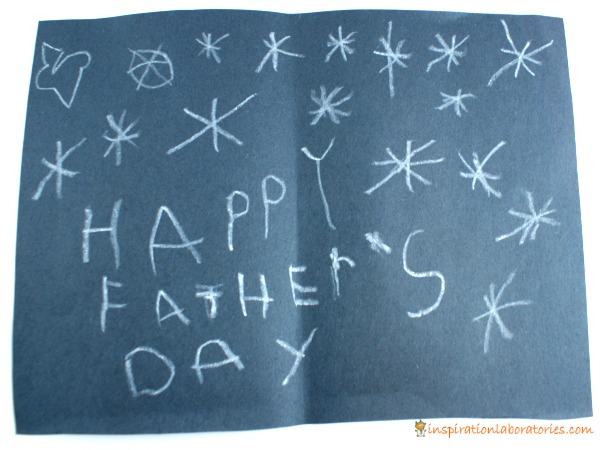 Happy Father's Day light up card inside