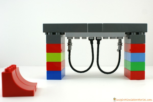 playground swing made from LEGO DUPLO