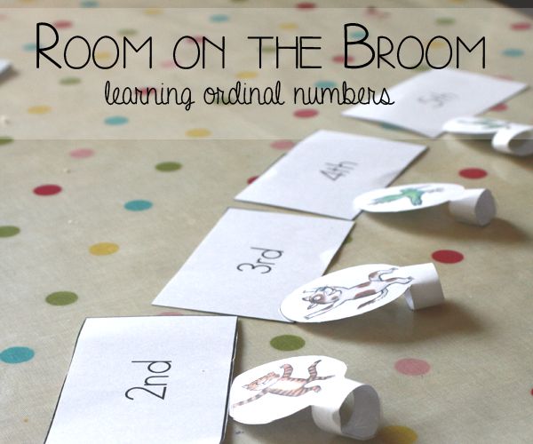 Room on the Broom: Learning Ordinal Numbers from Rainy Day Mum