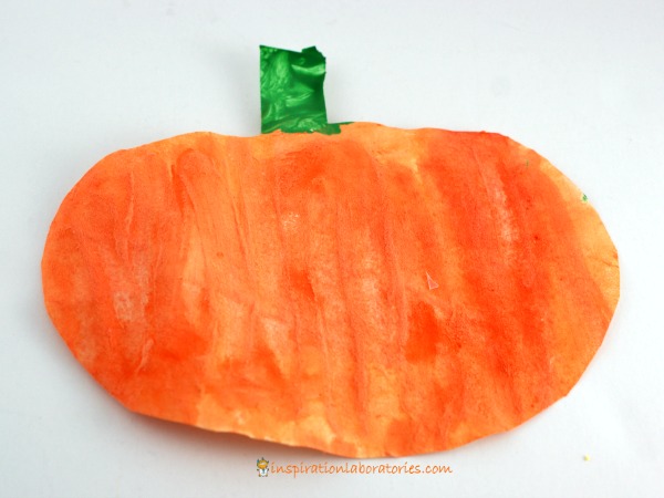Use the baking soda and vinegar reaction to paint some cool pumpkins.