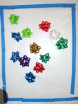 Christmas Bow Sticky Wall