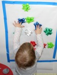 Christmas Bow Sticky Wall