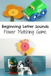 Beginning Letter Sounds Flower Matching Game – practice letter recognition and beginning sounds with this fun game