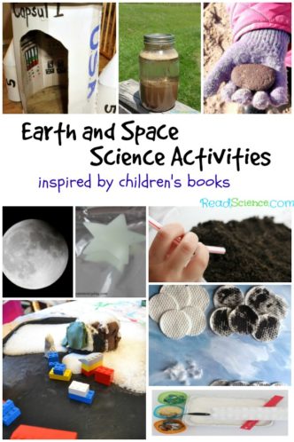 You'll love these Earth and space science activities based on children's books. You’ll find ideas about volcanoes, the moon, rockets, soil, rocks, clouds and more!