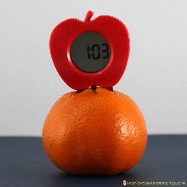 fruit powered clock