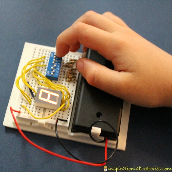 Making a DIY Display is a fun electronics project for kids