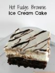 This Hot Fudge Brownie Ice Cream Cake sponsored by made with Blue Bunny® ice cream is delicious! #SoHoppinGood #TopYourSummer