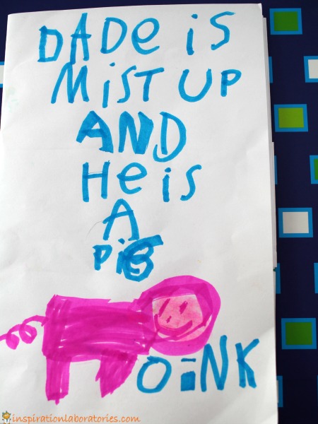 Make a mixed up daddy flip book for Father's Day.