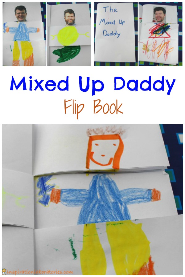 Silly Gifts for Dad - Make a mixed up daddy flip book, make a joke book, and make dad a silly hat.