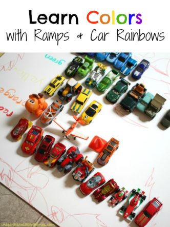 Learn colors by making a car rainbow.