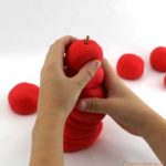 Try a play dough apple stacking activity after reading Ten Apples Up On Top by Dr. Seuss