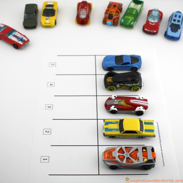 Practice number recognition and counting with a fun car parking math game.