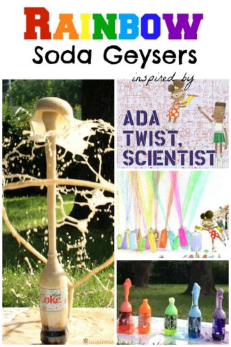 Make rainbow soda geysers inspired by Ada Twist, Scientist.