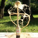 Try the classic Diet Coke and Mentos soda geyser experiment.