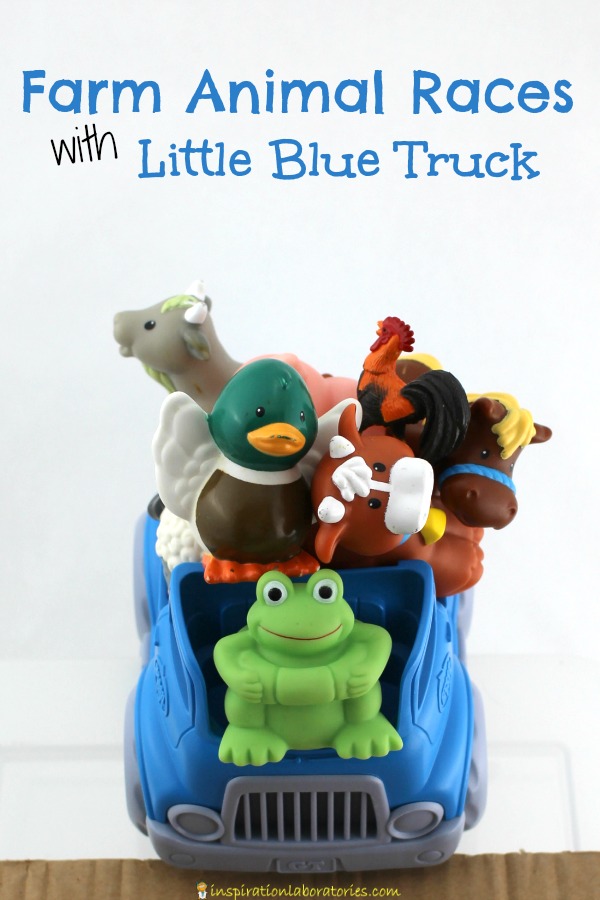 Let your little ones have farm animal races with Little Blue Truck.