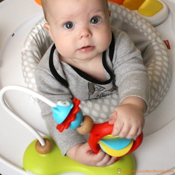 This activity center grows with your baby. It can be used for 3 stages - sitting, cruising, and as a play table.
