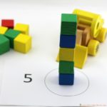 Try out our construction site build and count activity inspired by Goodnight, Goodnight Construction Site. It’s a great way to practice number recognition and counting while building with blocks.