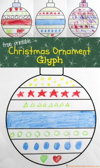 Make a Christmas Ornament Glyph. Practice following directions and use the secret code to decorate your own Christmas ornament.
