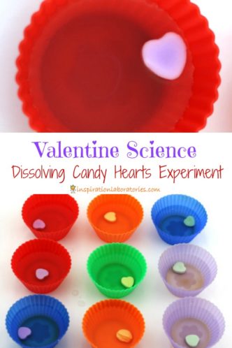 Design an experiment to see which candy hearts will dissolve first.