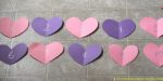 Practice number recognition and counting with a valentine hearts number line matching game.