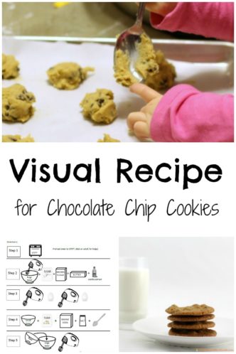 Inspired by If You Give a Mouse a Cookie. Follow a visual recipe for chocolate chip cookies. It's a fun way to get kids in the kitchen. Reading and following a recipe is great practice for following a science procedure.