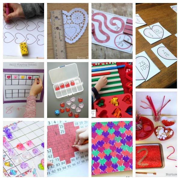 Valentine's Day math activities for elementary school