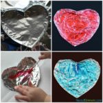 Learn how to paint foil hearts. Then use them for a science exploration.