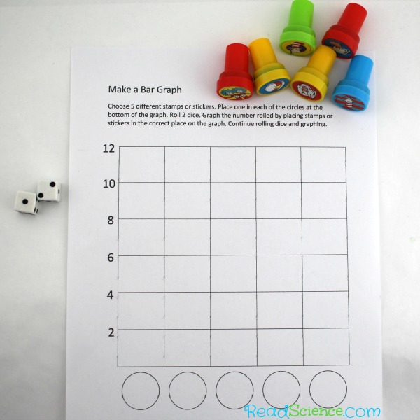 Download the free printable to practice graphing with Dr. Seuss stamps or stickers.
