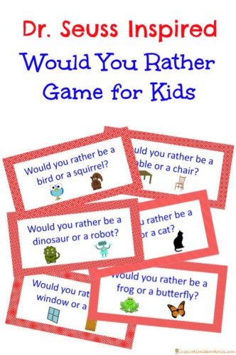 Play a family friendly Would You Rather game inspired by Dr. Seuss