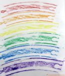 Make rainbow track prints inspired by Old Tracks, New Tricks.