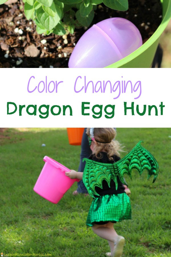 A dragon egg hunt is a great activity for a dragon birthday party.