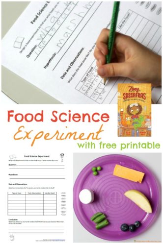 Food Science Experiment - Let your children design a food experiment to find out what foods they like to eat. It's a fun way to try new foods and learn about conducting a science experiment.