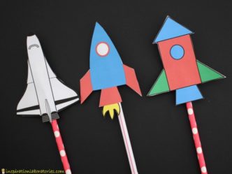 How to Make Straw Rockets (with Printable Rockets and Moon Target ...