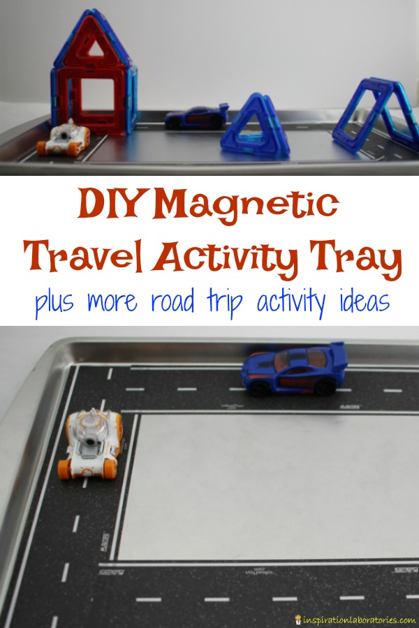 This easy to make DIY magnetic travel activity tray is perfect for road trips with kids.