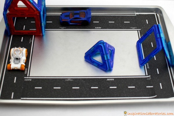 This easy to make DIY magnetic travel activity tray is perfect for road trips with kids.