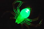 Halloween spider LED green