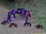 How to make pipe cleaner Halloween spiders with LED eyes