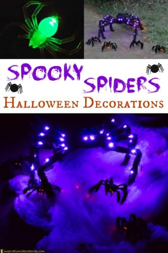 Spooky Spiders Halloween Decorations sponsored by #AtHomeStores