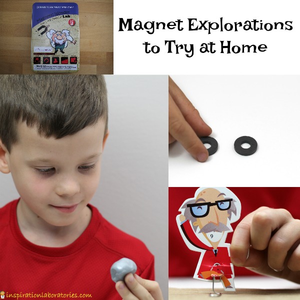 Try these fun magnet explorations at home with your kids. 