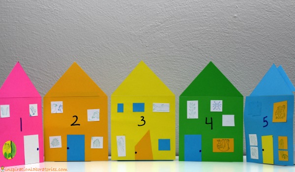 Paper number houses