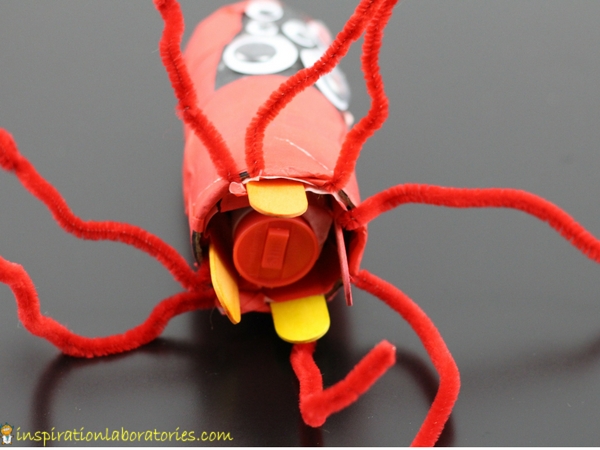 Halloween robot spider with electric toothbrush motor
