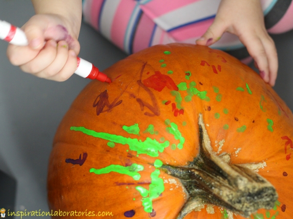 Decorate Pumpkins with Fun Chalk Markers! - Artsy Momma