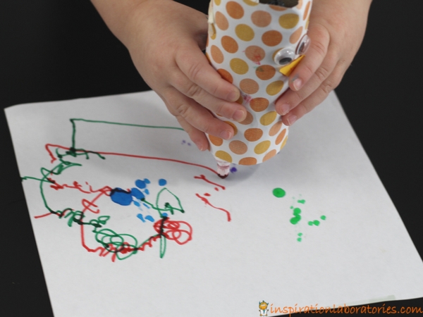 Make a turkey scribble bot with an electric toothbrush motor.
