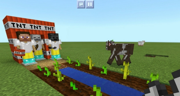 Minecraft screenshot edited