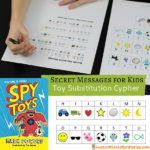 You’ll love these secret message ideas for kids. Learn how to make a toy substitution cypher inspired by Spy Toys by Mark Powers. Kids will have fun writing secret codes and cyphers.