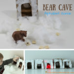 Bear Cave Alphabet Game inspired by Karma Wilson’s Bear Snores On – Help bear search for the letters under the snow. Check out all of the bear themed activities in this post for the Virtual Book Club for Kids.