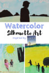 Watercolor Silhouette Art inspired by Love by Matt de la Peña