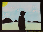 Watercolor Silhouette Art inspired by Love by Matt de la Peña